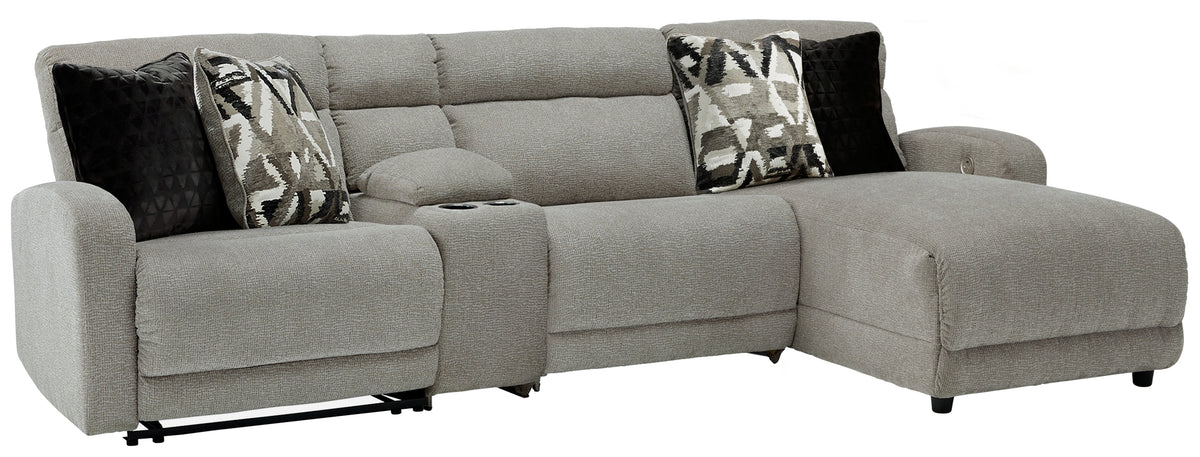 Homestyle Furniture - Ashley Furniture - Colleyville 4-Piece Power Reclining Sectional with Chaise - 4-Piece Power Reclining Sectional with Chaise - 54405S3