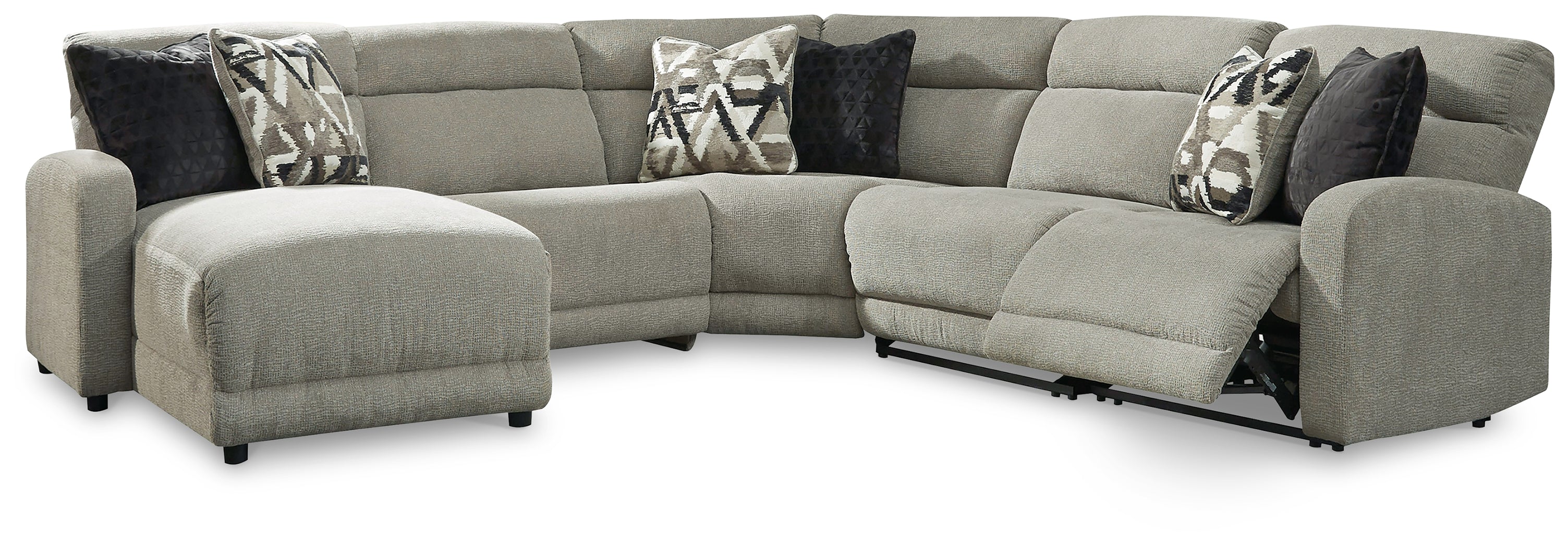 Homestyle Furniture - Ashley Furniture - Colleyville 5-Piece Power Reclining Sectional with Chaise - 5-Piece Power Reclining Sectional with Chaise - 54405S11