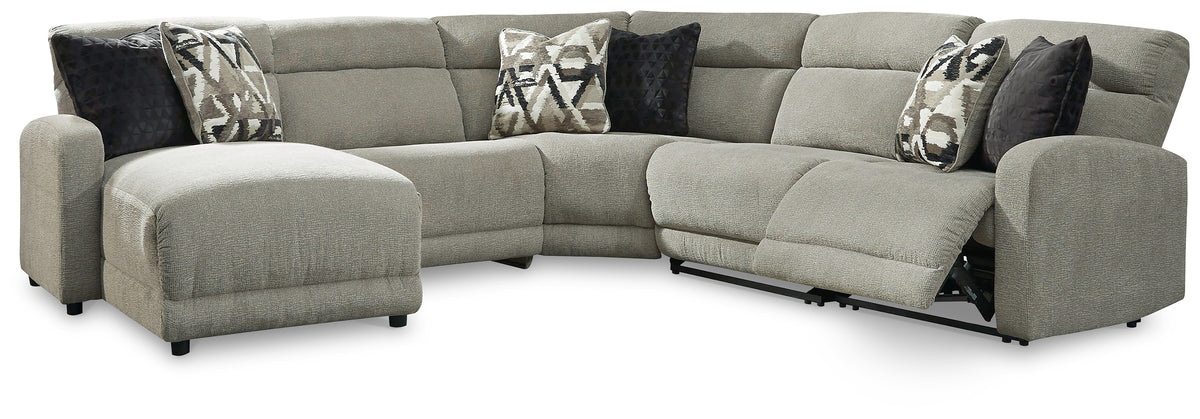 Homestyle Furniture - Ashley Furniture - Colleyville 5-Piece Power Reclining Sectional with Chaise - 5-Piece Power Reclining Sectional with Chaise - 54405S11