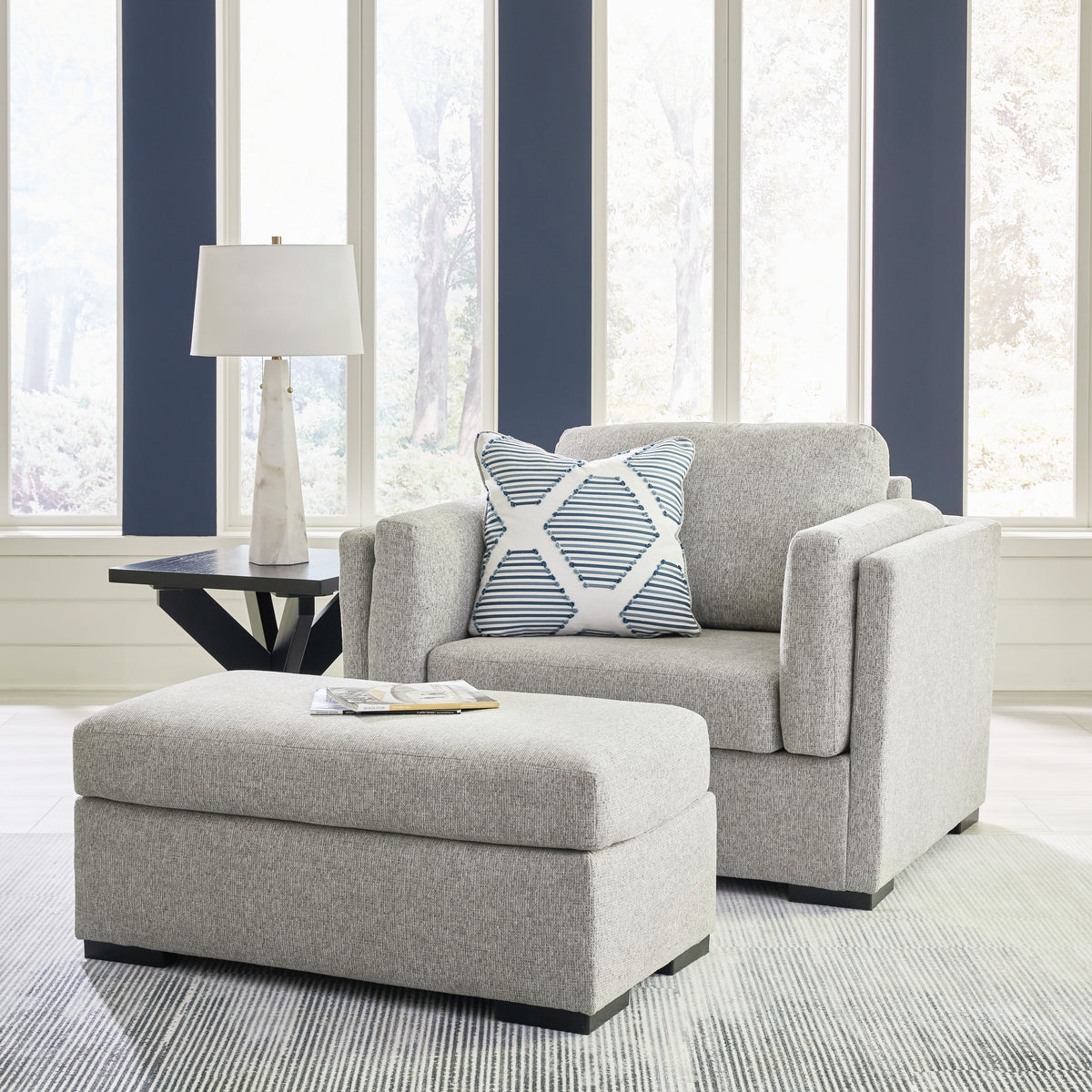 Homestyle Furniture - Ashley Furniture - Evansley Oversized Chair and Ottoman - Oversized Chair and Ottoman - 54503U1