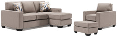 Homestyle Furniture - Ashley Furniture - Greaves Sofa Chaise, Chair, and Ottoman - Sofa Chaise, Chair, and Ottoman - 55104U3