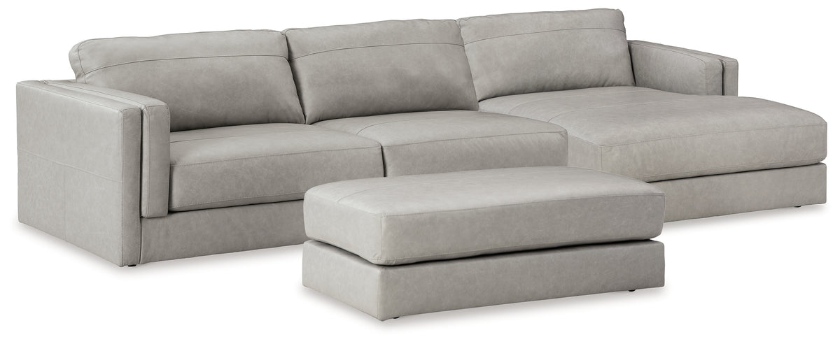 Homestyle Furniture - Ashley Furniture - Amiata 2-Piece Sectional with Chaise and Ottoman - 2-Piece Sectional with Chaise and Ottoman - 57404U1