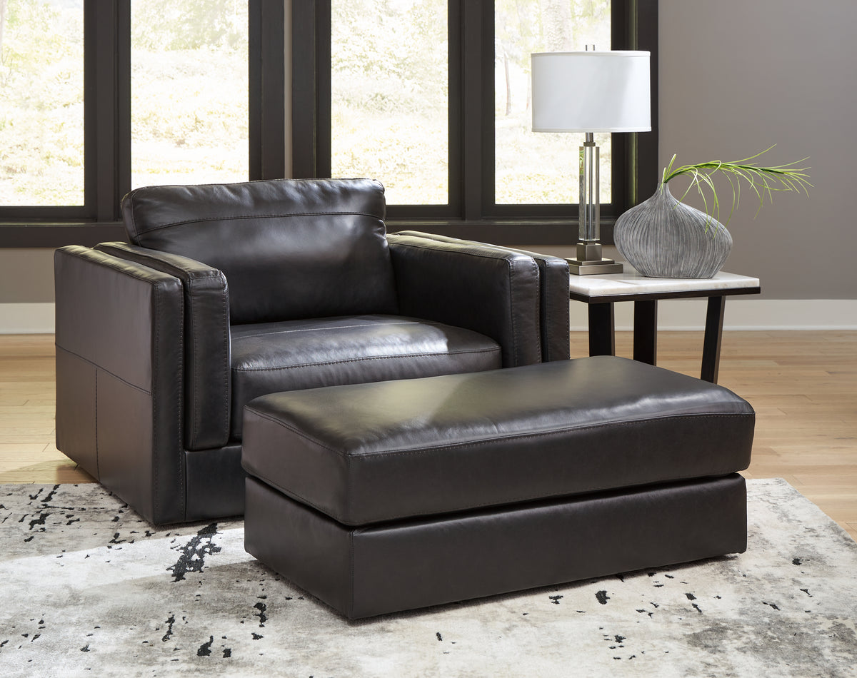 Homestyle Furniture - Ashley Furniture - Amiata Oversized Chair and Ottoman - Oversized Chair and Ottoman - 57405U3