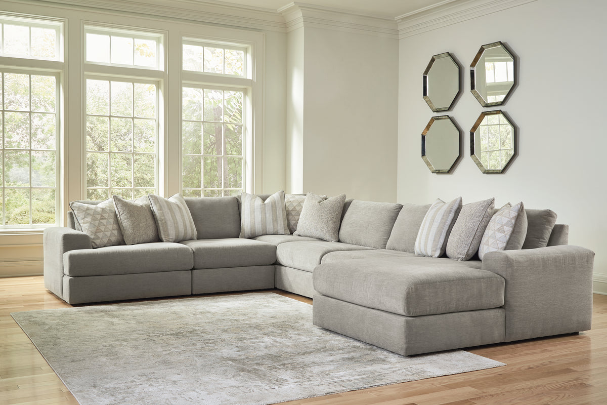 Homestyle Furniture - Ashley Furniture - Avaliyah 6-Piece Sectional with Chaise - RAF 6-Piece Sectional with Chaise - 58103S12