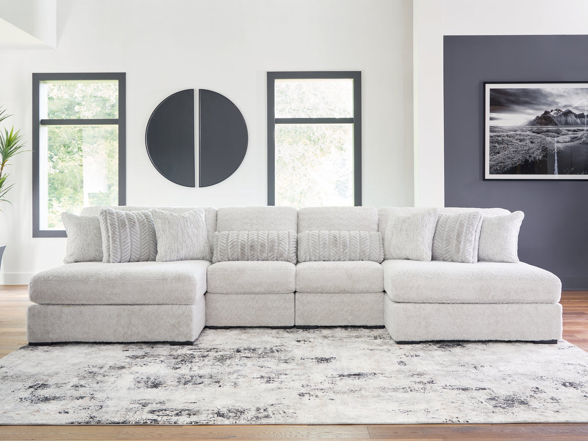 Homestyle Furniture - Ashley Furniture - Cuddle Plush 4-Piece Sectional with Chaise - 4-Piece Sectional with Chaise - PC59106S4