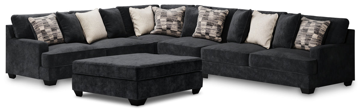Homestyle Furniture - Ashley Furniture - Lavernett 4-Piece Sectional with Ottoman - 4-Piece Sectional with Ottoman - 59603U1