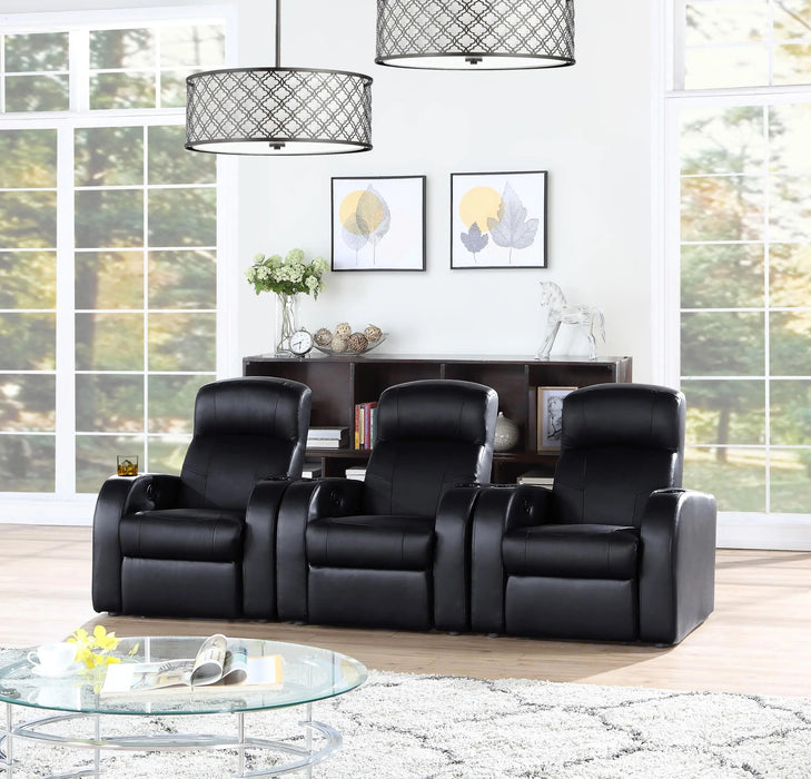 Cyrus Upholstered Recliner Home Theater Set - Homestyle Furniture (ARk)