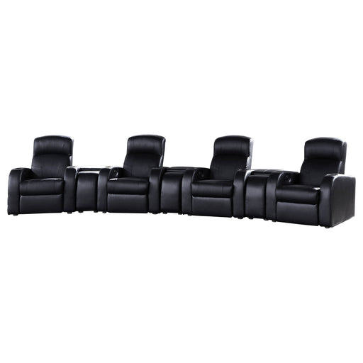 Homestyle Furniture - Coaster - Cyrus 7-piece Upholstered Home Theater Seating - 600001-S4A