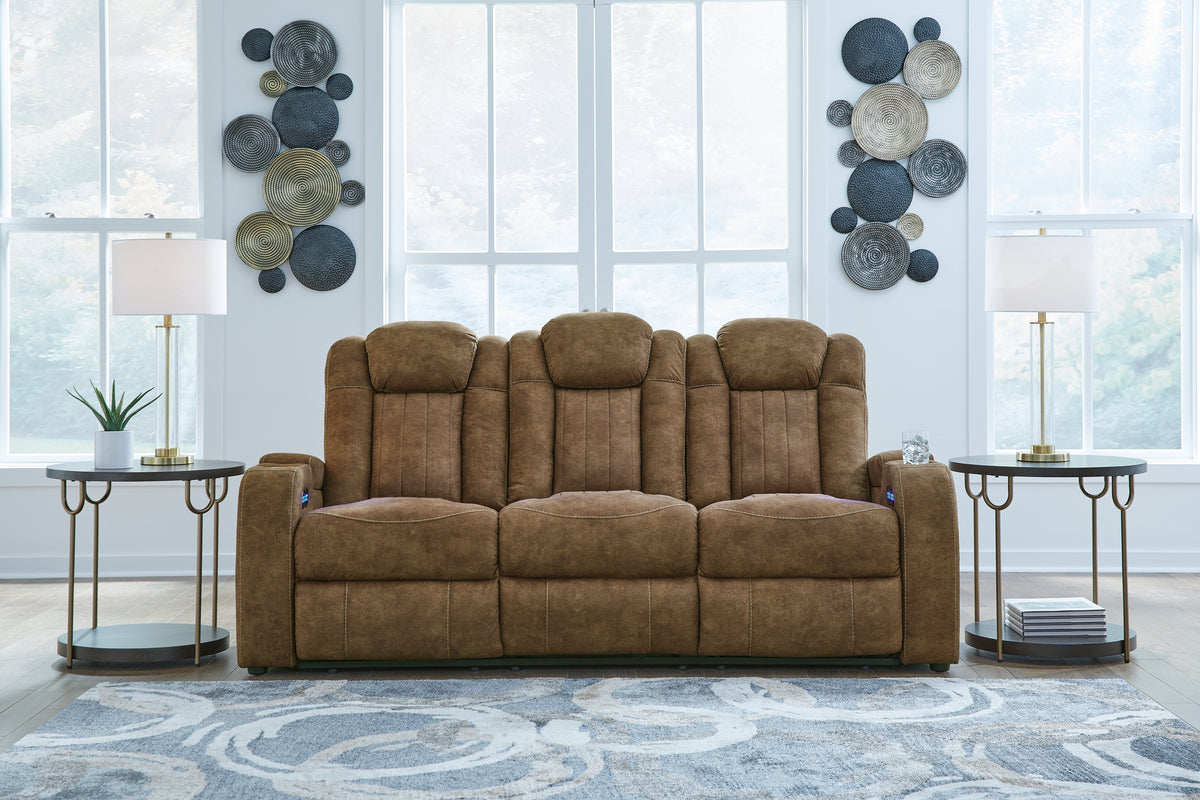 Homestyle Furniture - Ashley Furniture - Wolfridge Power Reclining Sofa - PWR REC Sofa with ADJ Headrest - 6070315