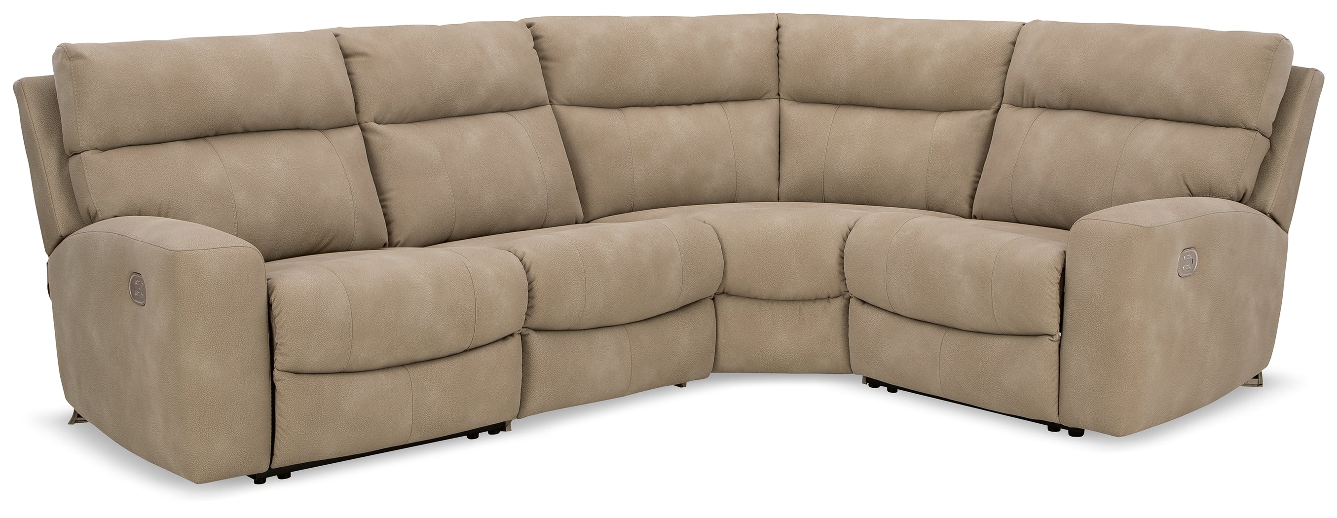 Homestyle Furniture - Ashley Furniture - Next-Gen DuraPella 4-Piece Power Reclining Sectional - 4-Piece Power Reclining Sectional / Sand - 61004S4