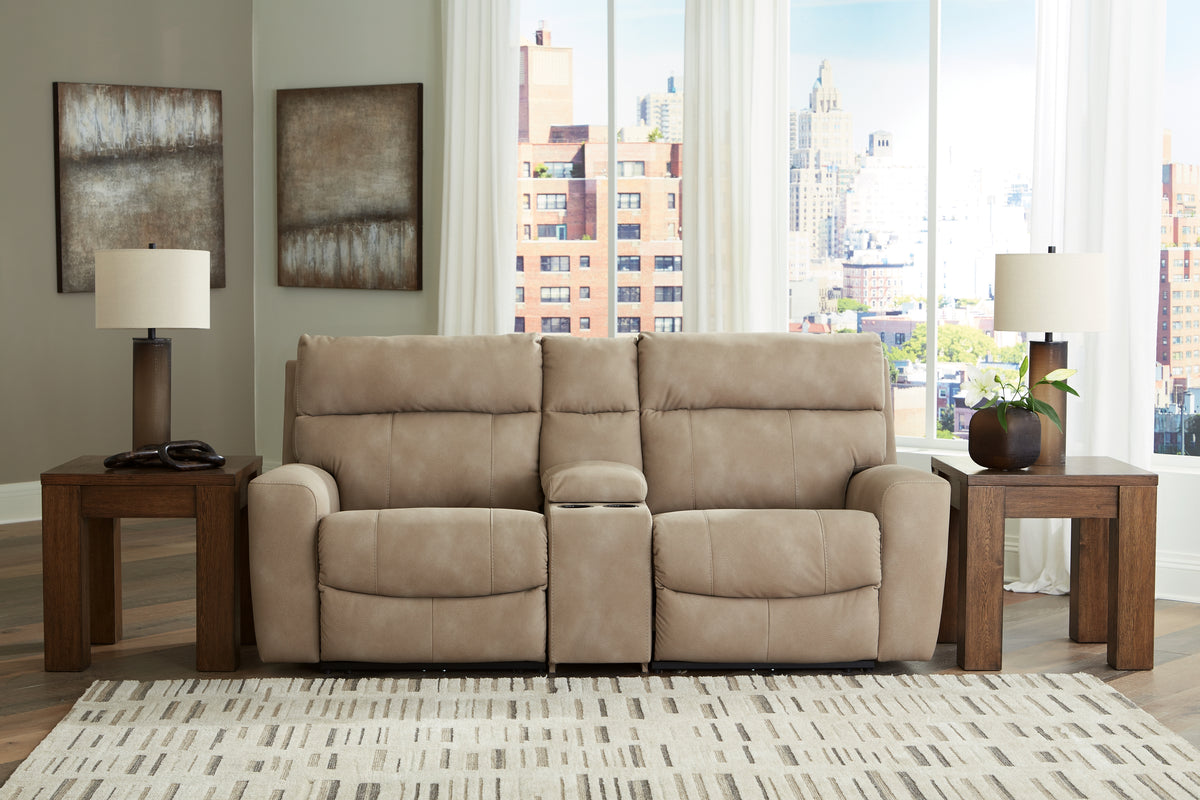 Homestyle Furniture - Ashley Furniture - Next-Gen DuraPella 3-Piece Power Reclining Sectional Loveseat with Console - 3-Piece Power Reclining Sectional Loveseat with Console - 61004S3