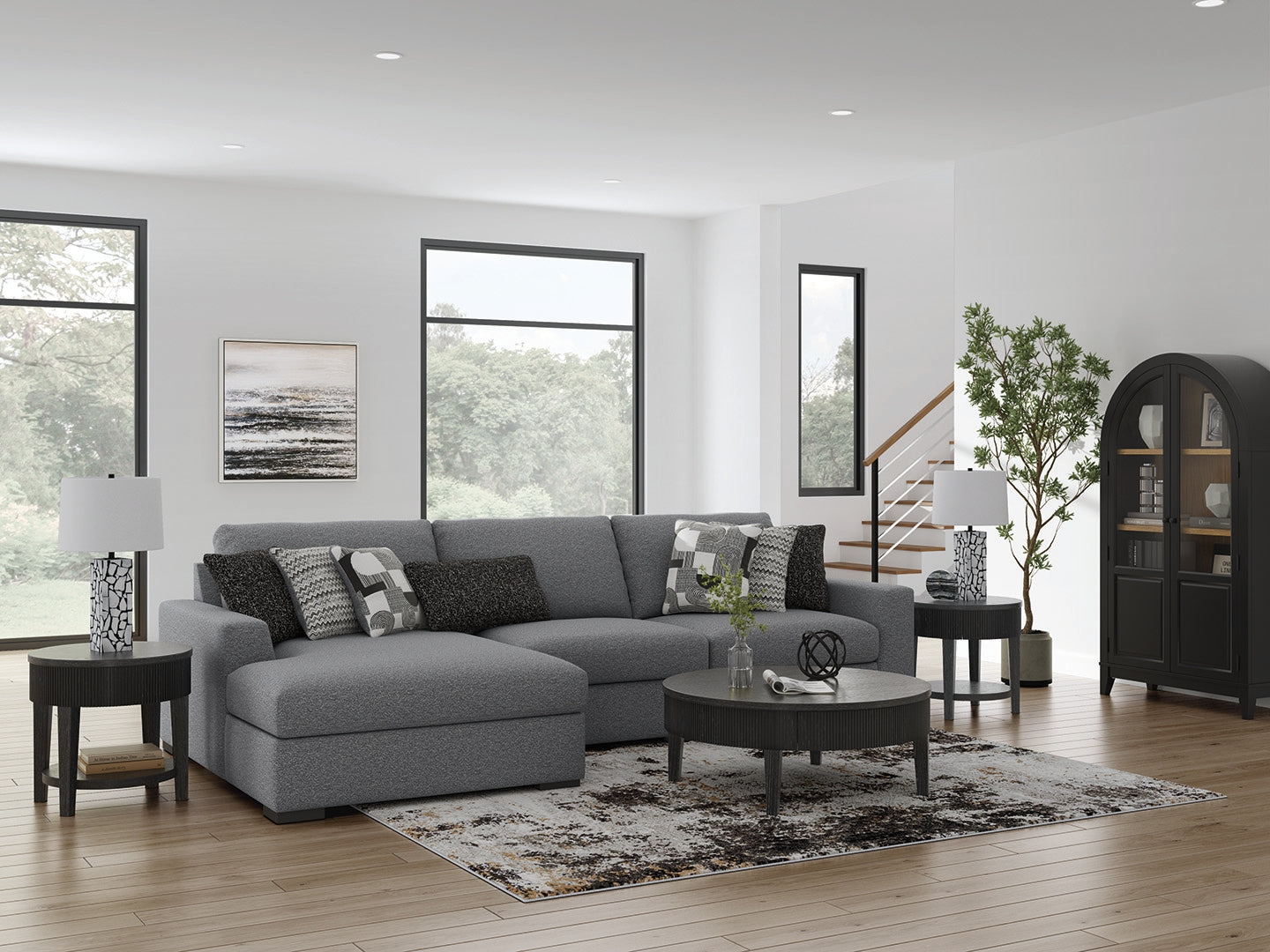 Homestyle Furniture - Ashley Furniture - Bealton 3-Piece Sectional with Chaise - RAF 3-Piece Sectional with Chaise - 61305S4