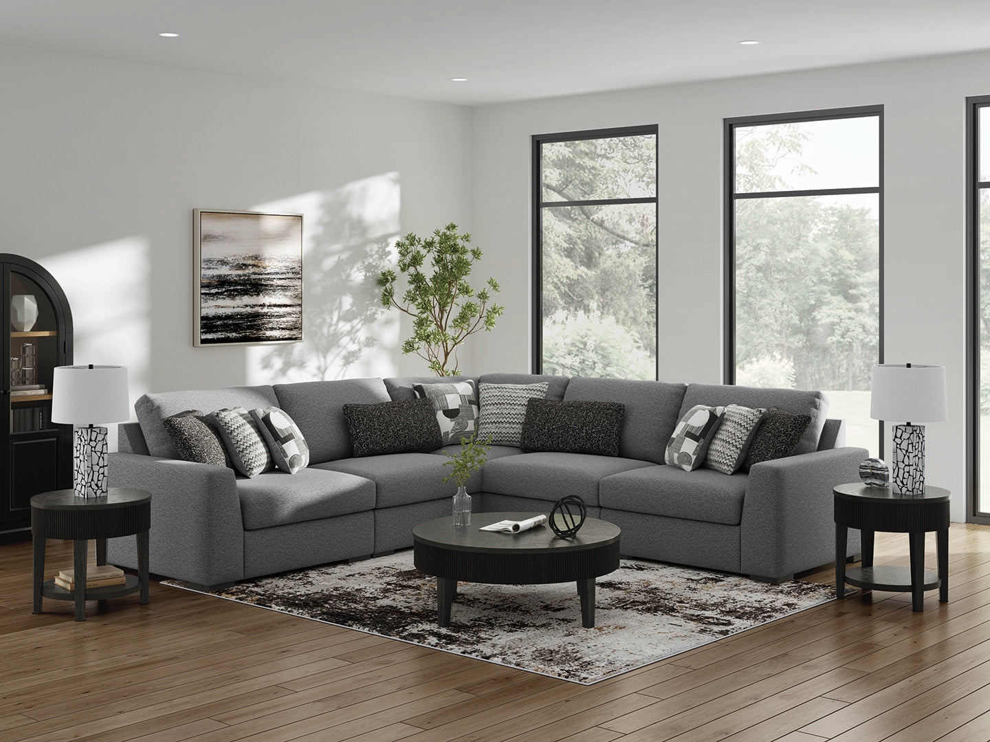Homestyle Furniture - Ashley Furniture - Bealton 5-Piece Sectional - RAF 5-Piece Sectional - 61305S6