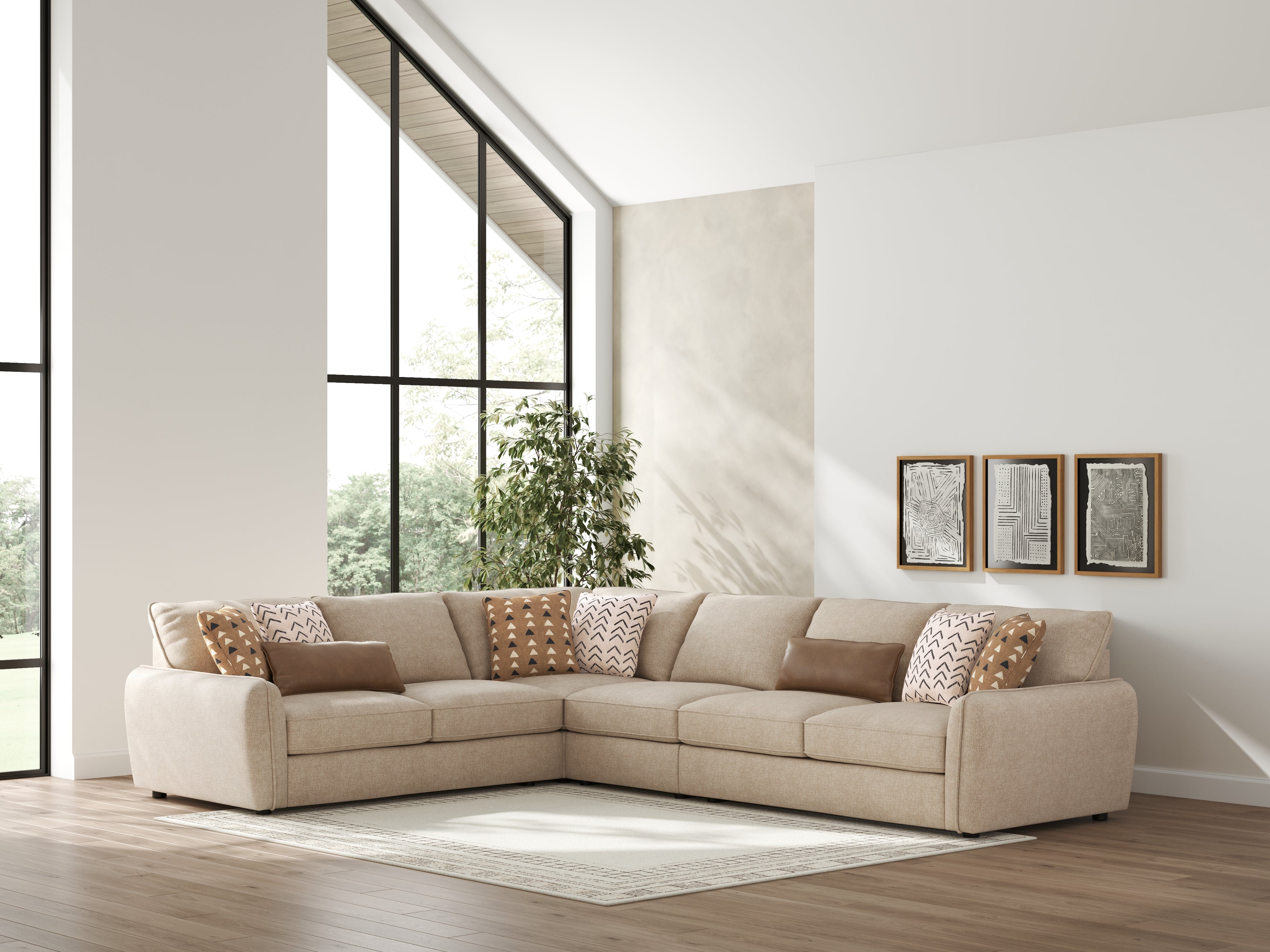 Homestyle Furniture - Ashley Furniture - Seyler 4-Piece Sectional - LAF 4-Piece Sectional - 61405S2