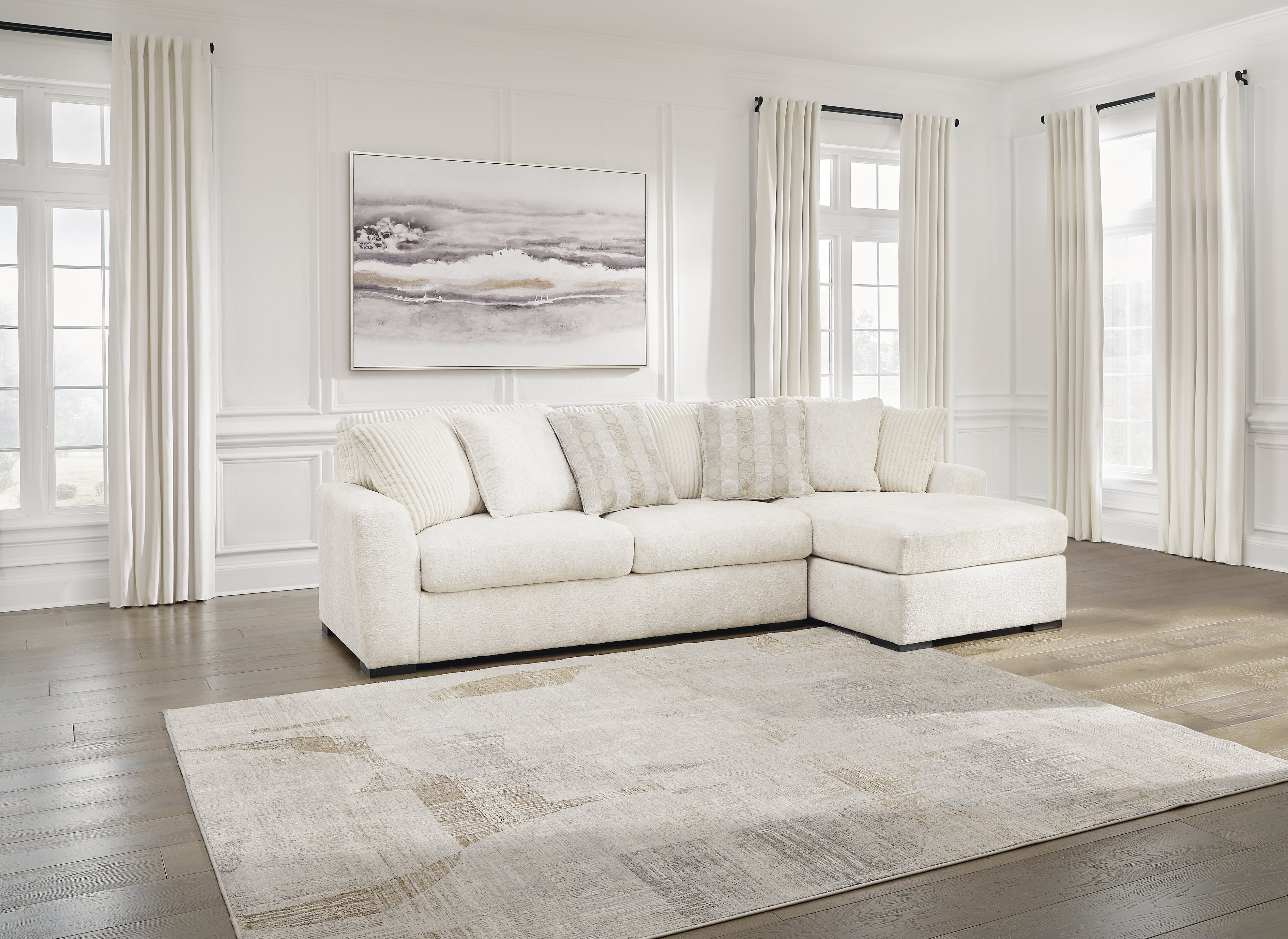 Homestyle Furniture - Ashley Furniture - Chessington 2-Piece Sectional with Chaise - LAF 2-Piece Sectional with Chaise / Ivory - 61904S2