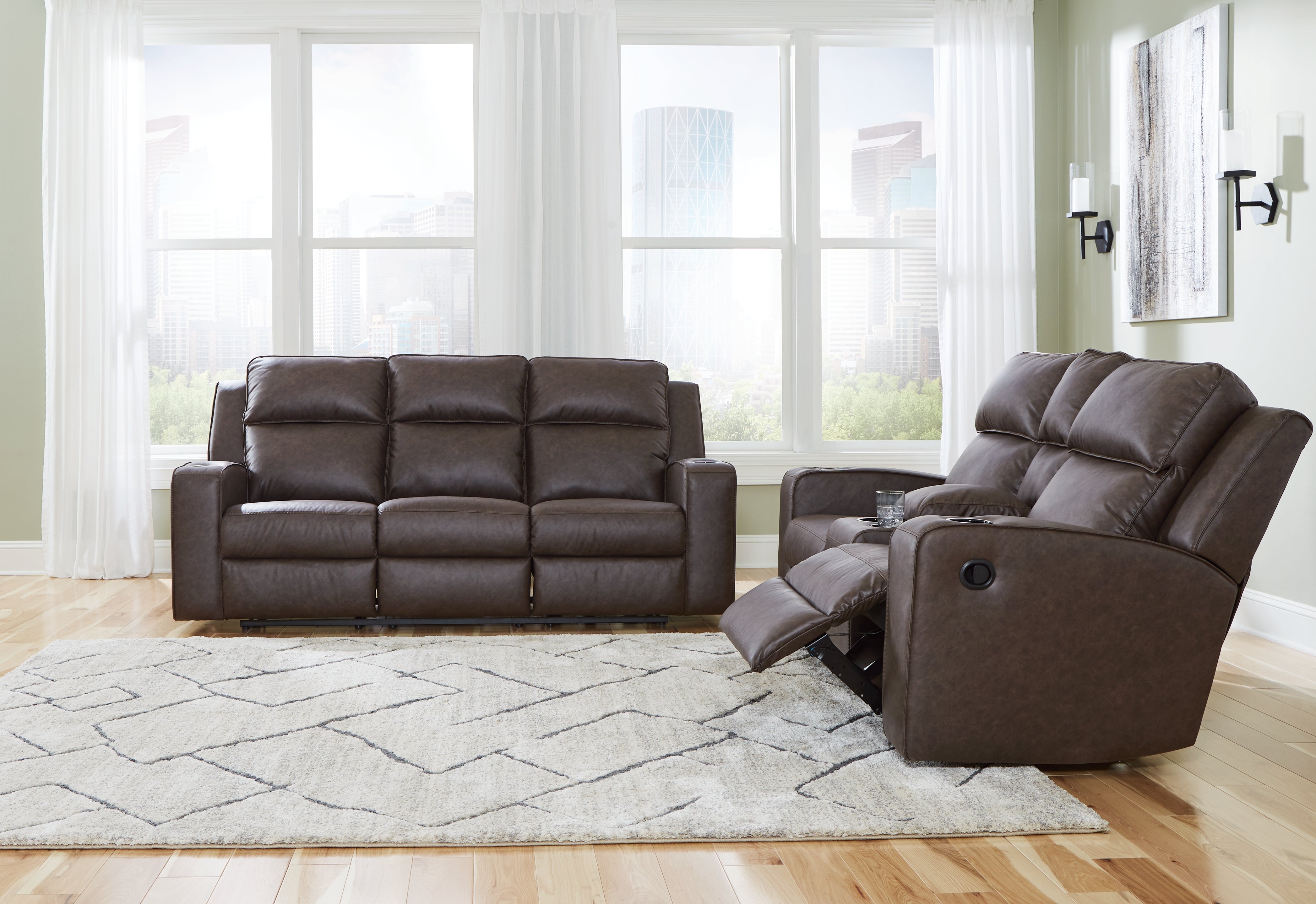 Homestyle Furniture - Ashley Furniture - Lavenhorne Reclining Sofa and Loveseat - Reclining Sofa and Loveseat - 63306U1