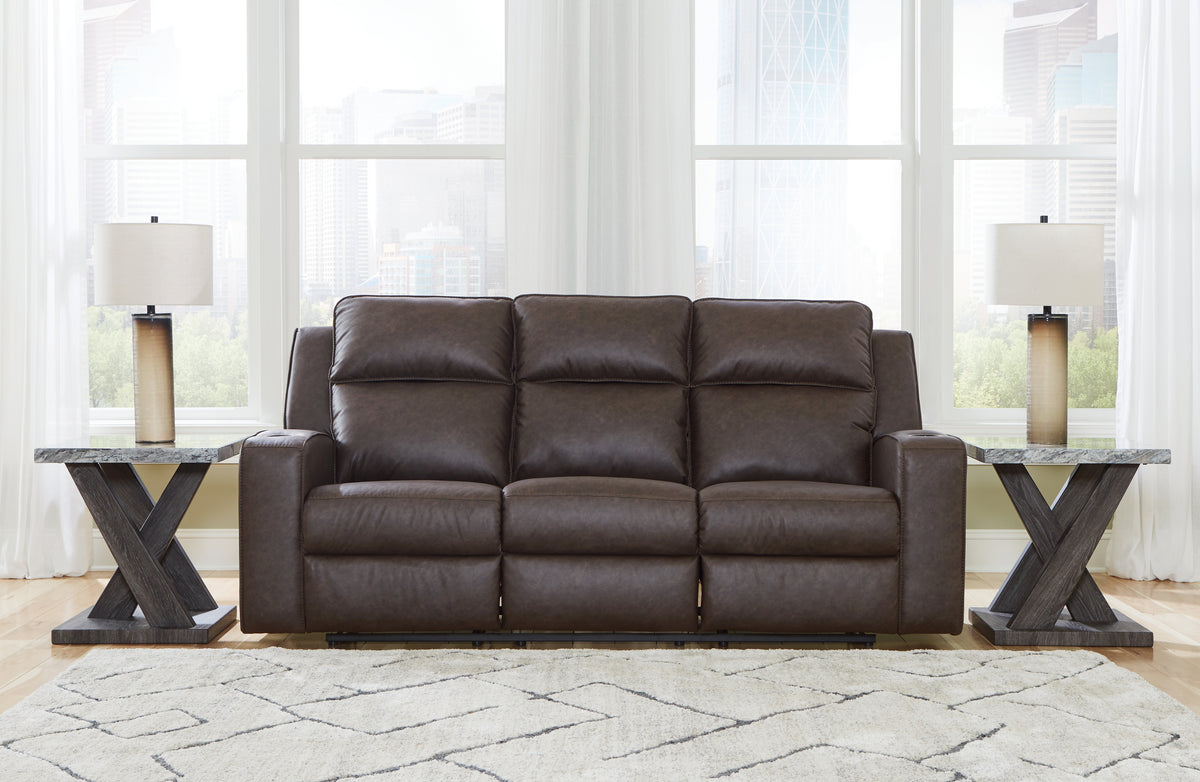 Homestyle Furniture - Ashley Furniture - Lavenhorne Reclining Sofa with Drop Down Table - REC Sofa w/Drop Down Table - 6330689