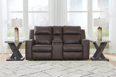Homestyle Furniture - Ashley Furniture - Lavenhorne Reclining Loveseat with Console - DBL Rec Loveseat w/Console - 6330694