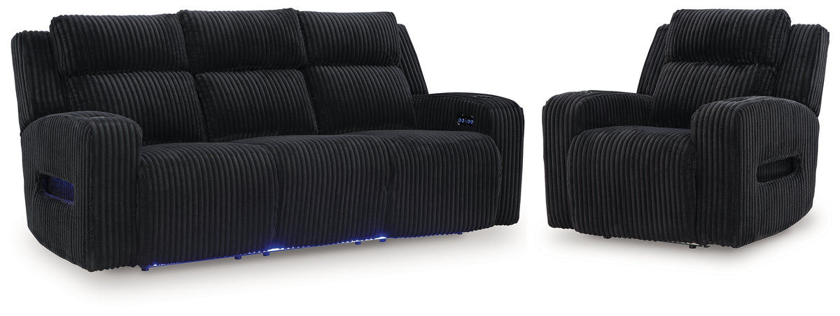 Homestyle Furniture - Ashley Furniture - Forest Lake Power Reclining Sofa and Power Recliner - Power Reclining Sofa and Power Recliner - PC64202U2