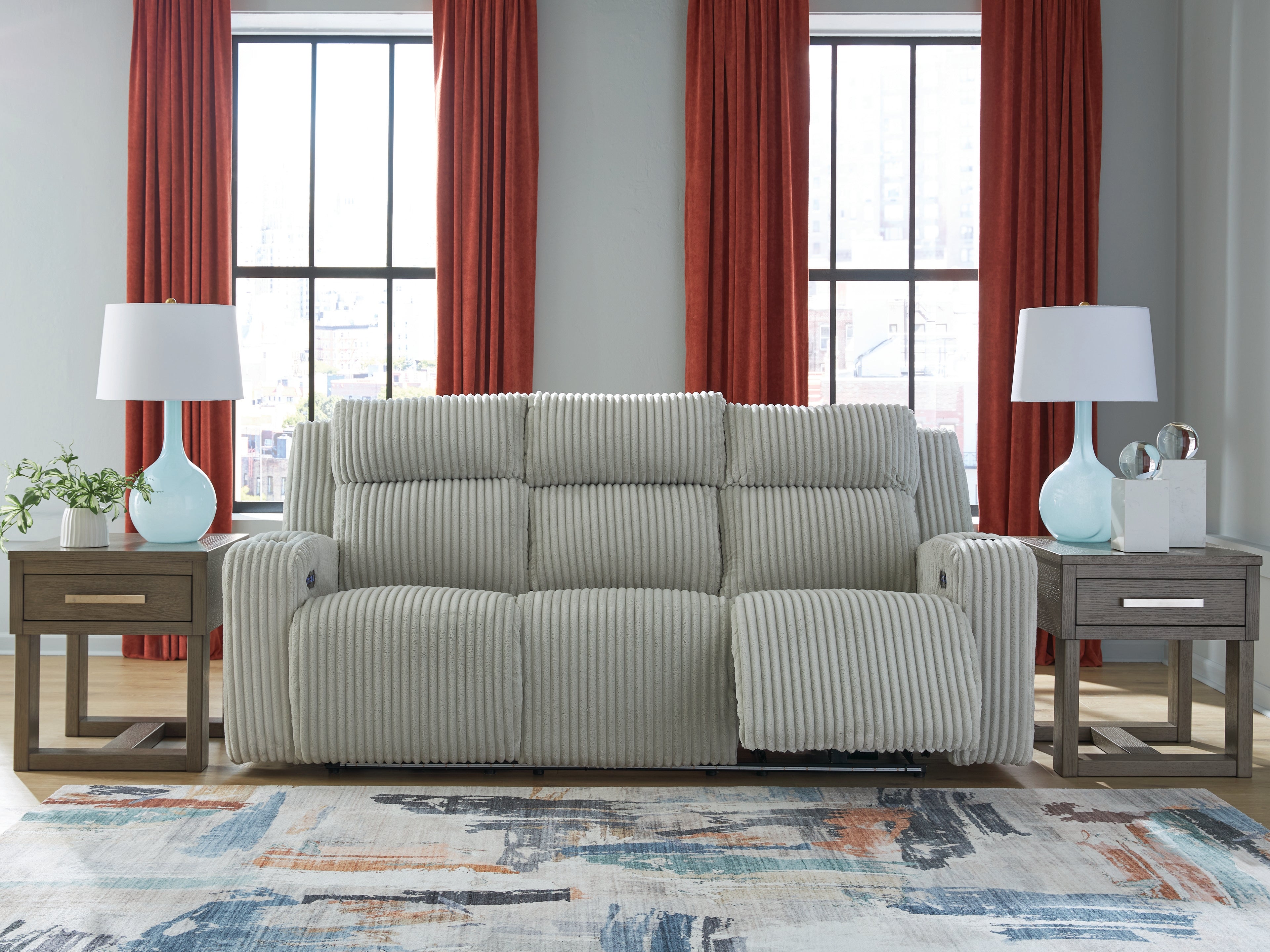 Homestyle Furniture - Ashley Furniture - Forest Lake Power Reclining Sofa - PWR REC Sofa with ADJ Headrest - PC6420315