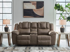 Homestyle Furniture - Ashley Furniture - Lowilla Reclining Loveseat with Console - DBL Rec Loveseat w/Console - PC6450694