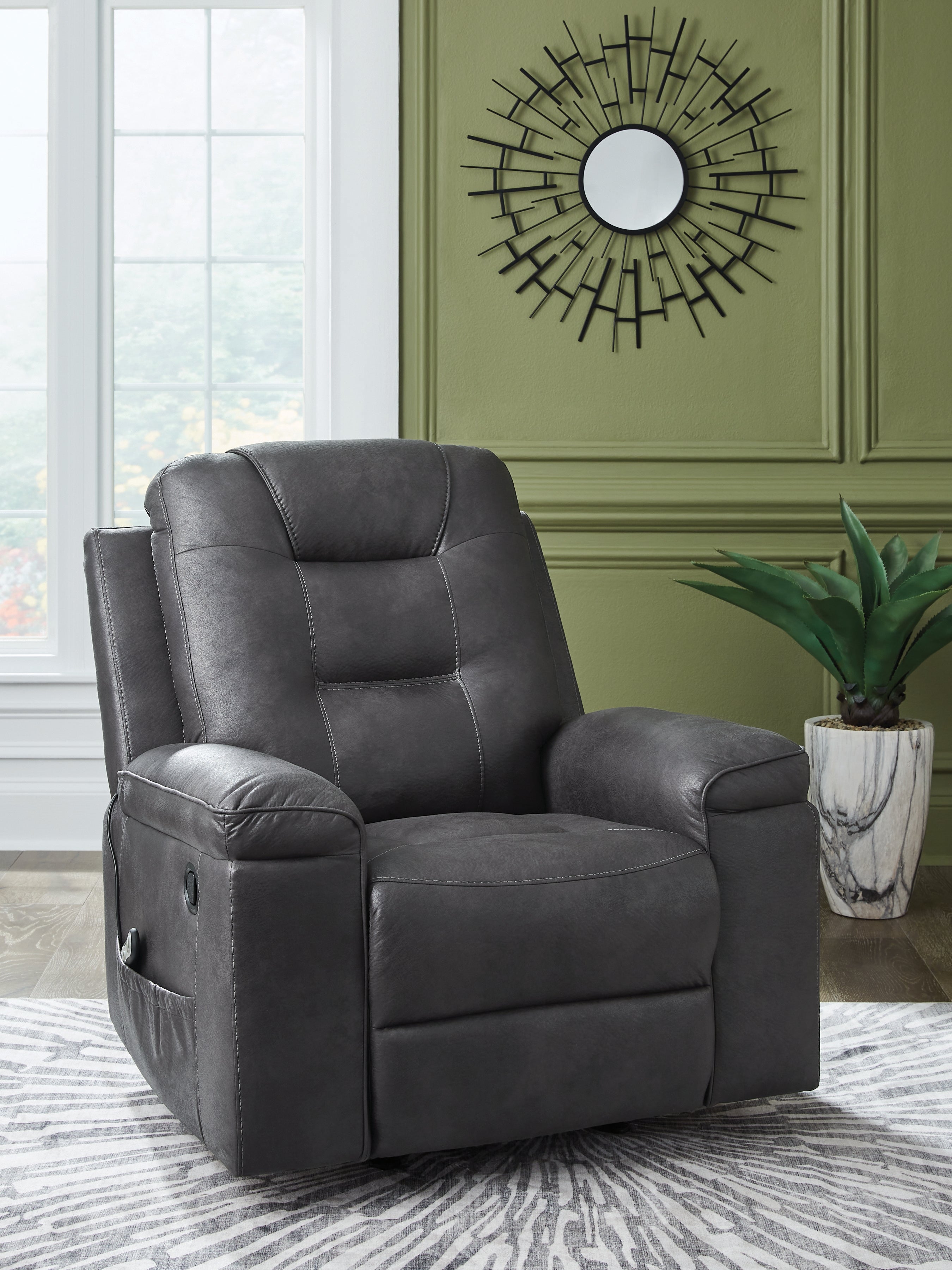 Homestyle Furniture - Ashley Furniture - Stockworth Recliner - Rocker Recliner / Granite - PC6560525