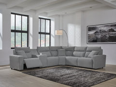 Homestyle Furniture - Ashley Furniture - ModMax II 6-Piece Reclining Sectional with Console - 6-Piece Reclining Sectional with Console - 65906S36
