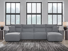 Homestyle Furniture - Ashley Furniture - ModMax II 4-Piece Power Reclining Sectional with Chaise - 4-Piece Power Reclining Sectional with Chaise - 65906S11
