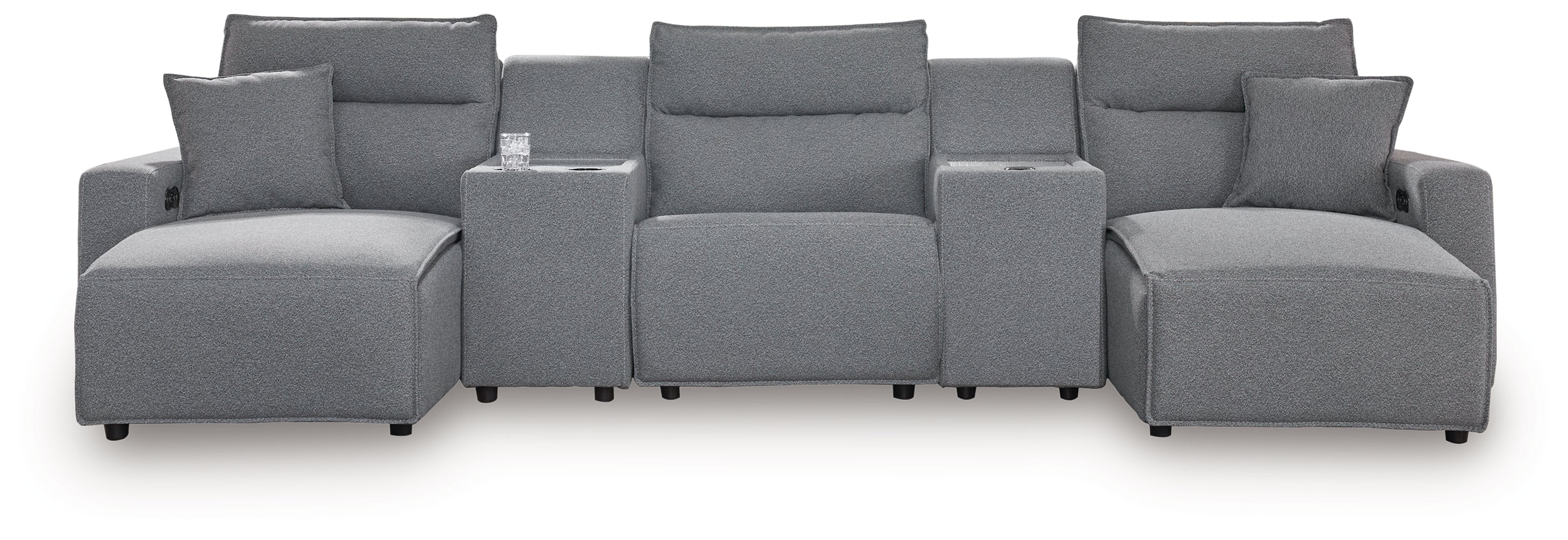 Homestyle Furniture - Ashley Furniture - ModMax II 5-Piece Power Reclining Sectional with Chaise - 5-Piece Power Reclining Sectional with Chaise - 65906S16