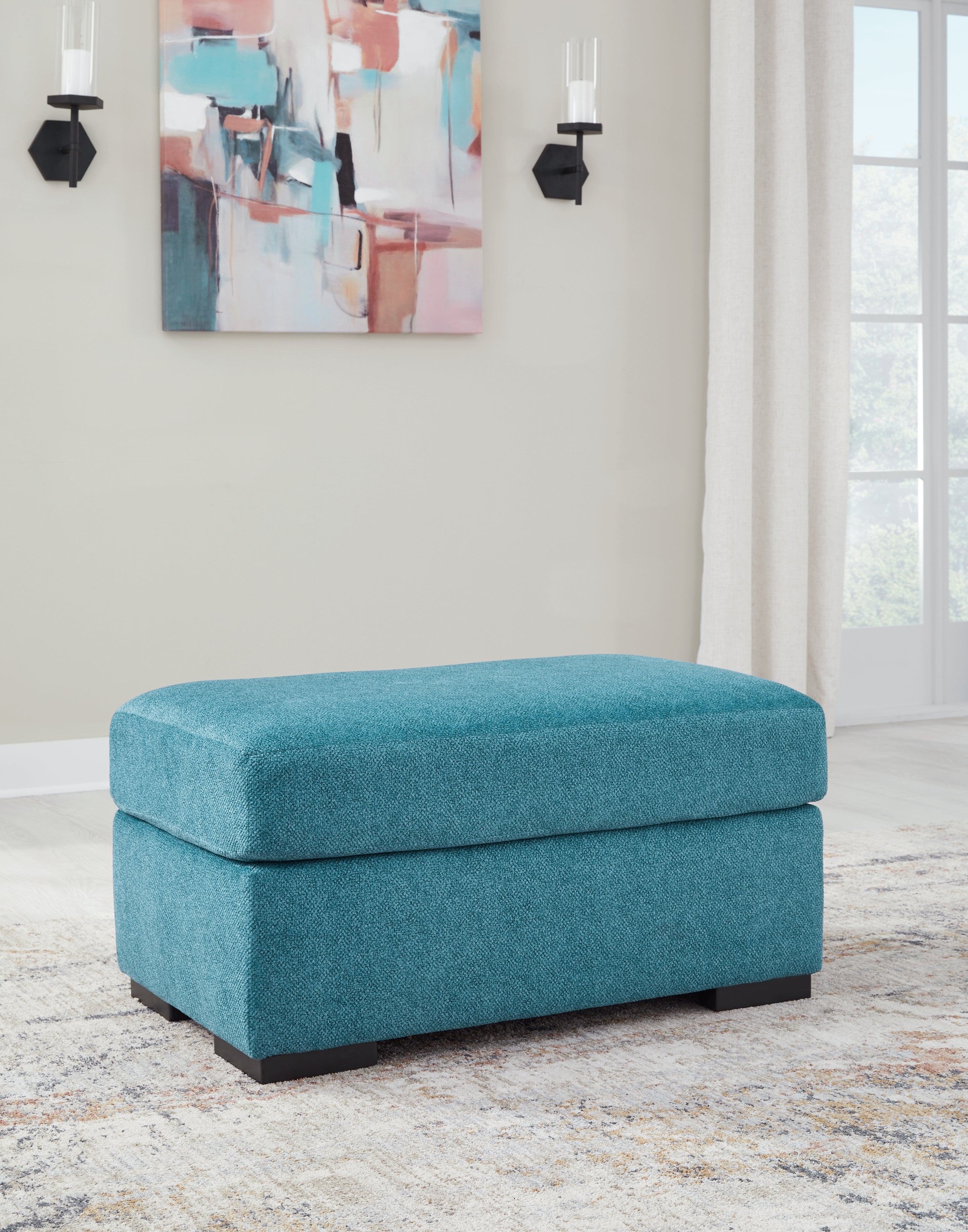 Homestyle Furniture - Ashley Furniture - Keerwick Ottoman - Ottoman / Teal - 6750714