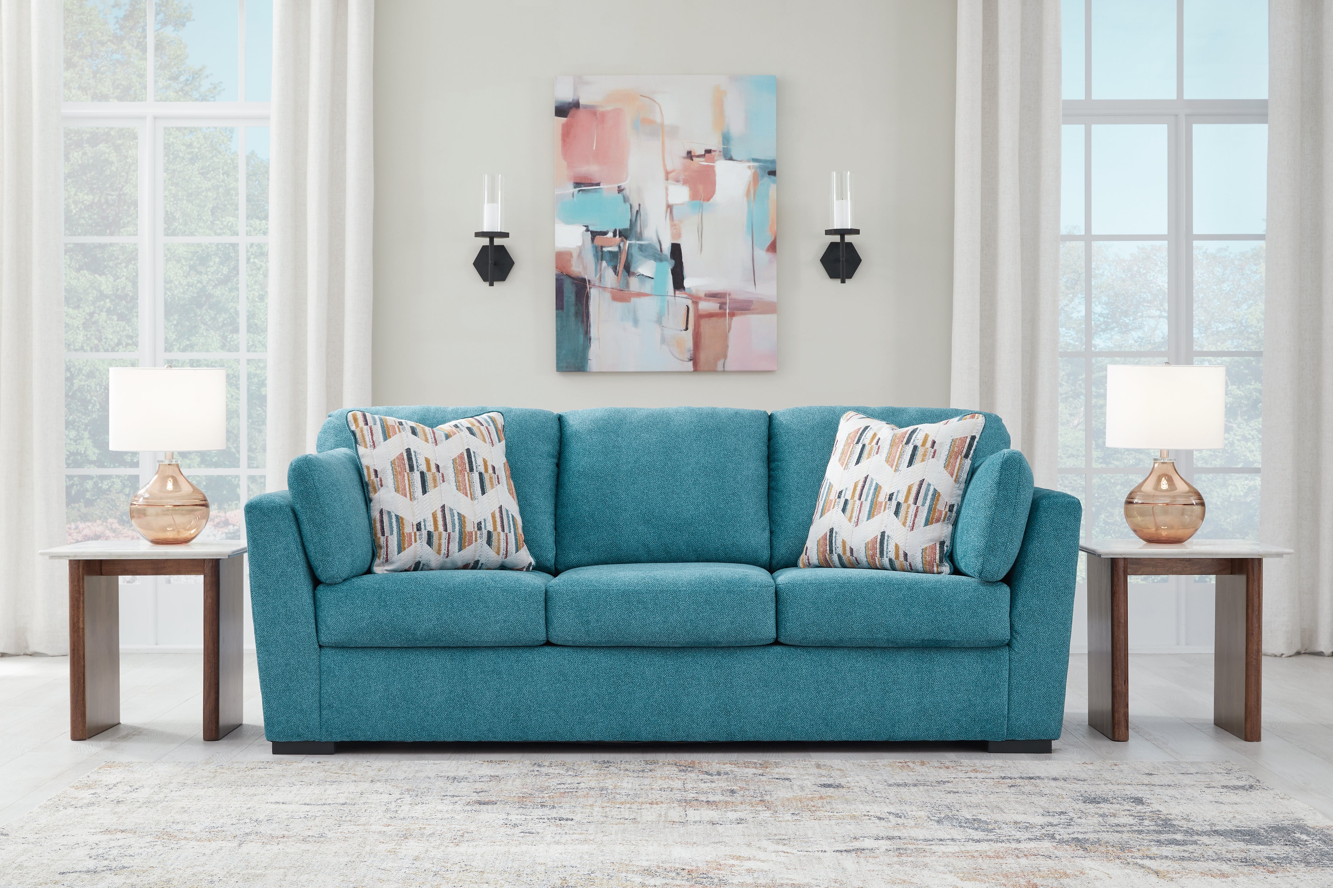 Homestyle Furniture - Ashley Furniture - Keerwick Sofa - Sofa / Teal - 6750738