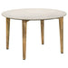 Homestyle Furniture - Coaster - Aldis Round Marble Top Coffee Table White and Natural - 703718
