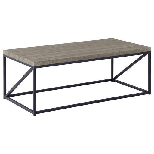 Homestyle Furniture - Coaster - Birdie Rectangular Engineered Wood Coffee Table Sonoma Grey - 705618