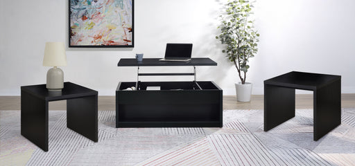 Homestyle Furniture - Coaster - Knapp 3-piece Lift Top Coffee Table Set Black - 706228-S3