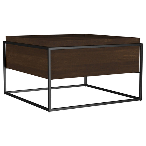 Homestyle Furniture - Coaster - Fulton 30-inch Square Mango Wood Coffee Table Dark Brown - 706238