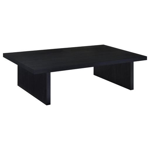 Homestyle Furniture - Coaster - Max Rectangular Engineered Laminate Coffee Table Black - 706278