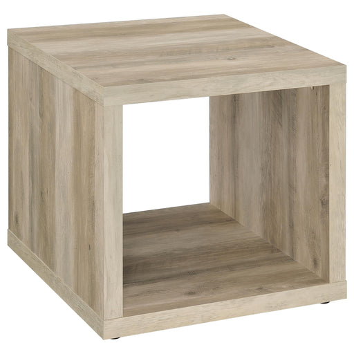 Homestyle Furniture - Coaster - Frisco Square Engineered Wood Side End Table Distressed Pine - 710517