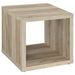 Homestyle Furniture - Coaster - Frisco Square Engineered Wood Side End Table Distressed Pine - 710517