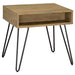 Homestyle Furniture - Coaster - Fanning Engineered Wood Side End Table Golden Oak - 723367