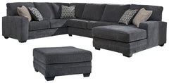 Homestyle Furniture - Ashley Furniture - Tracling 3-Piece Sectional with Ottoman - 3-Piece Sectional with Ottoman - 72600U1