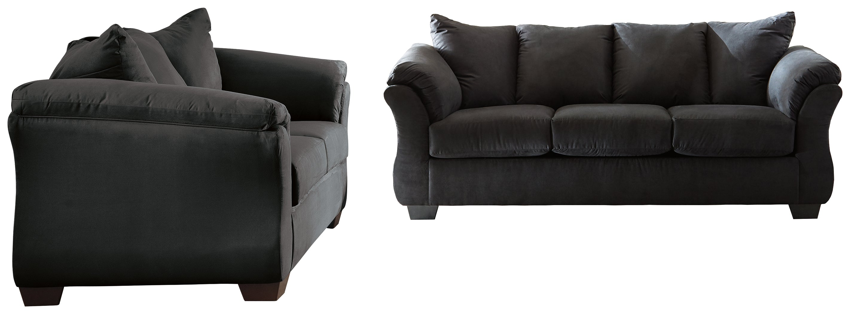 Homestyle Furniture - Ashley Furniture - Darcy Sofa and Loveseat - Sofa and Loveseat / Black - 75008U1