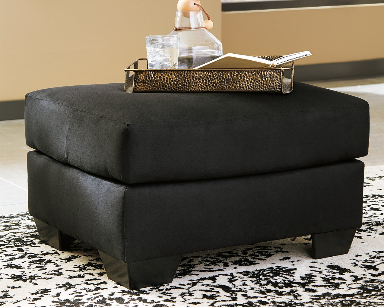 Homestyle Furniture - Ashley Furniture - Darcy Ottoman - Ottoman / Black - 7500814