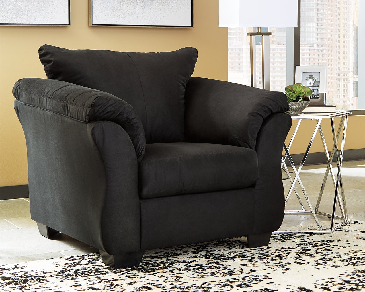 Homestyle Furniture - Ashley Furniture - Darcy Chair - Chair / Black - 7500820