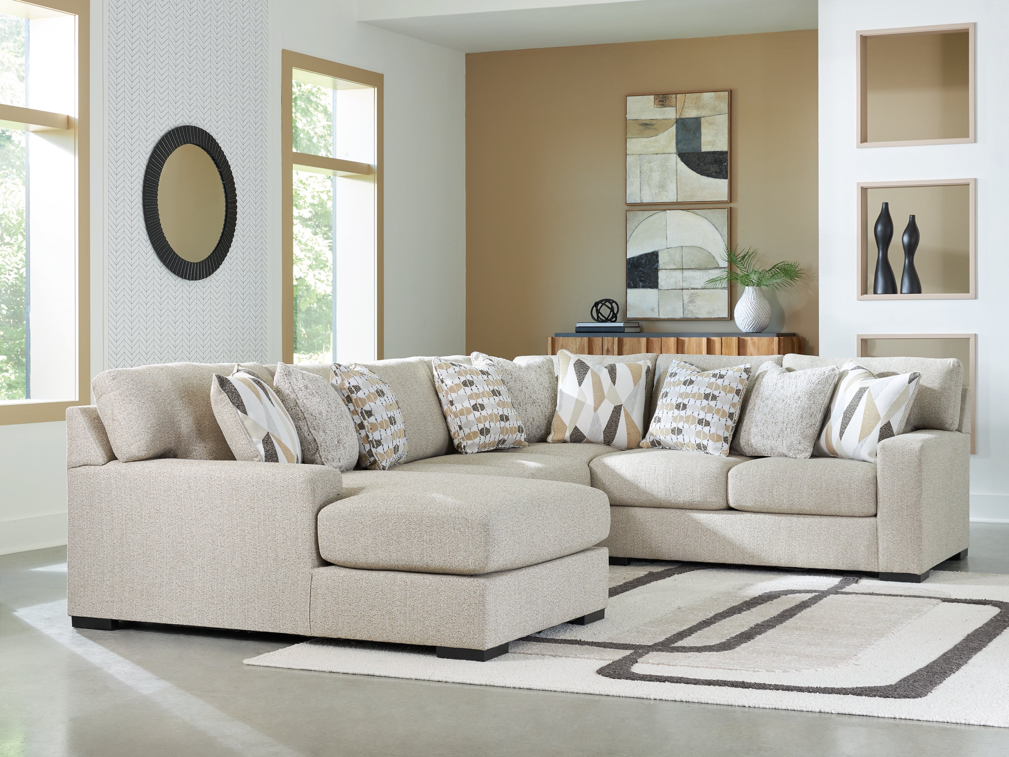 Homestyle Furniture - Ashley Furniture - Laurelgrove 4-Piece Sectional with Chaise - RAF 4-Piece Sectional with Chaise - 75105S1