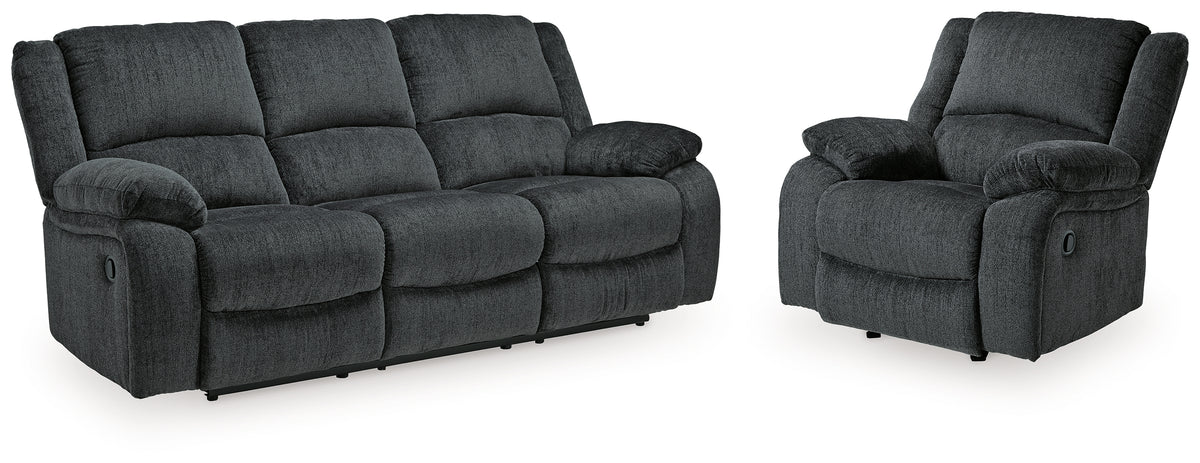 Homestyle Furniture - Ashley Furniture - Draycoll Reclining Sofa and Recliner - Reclining Sofa and Recliner - 76504U3