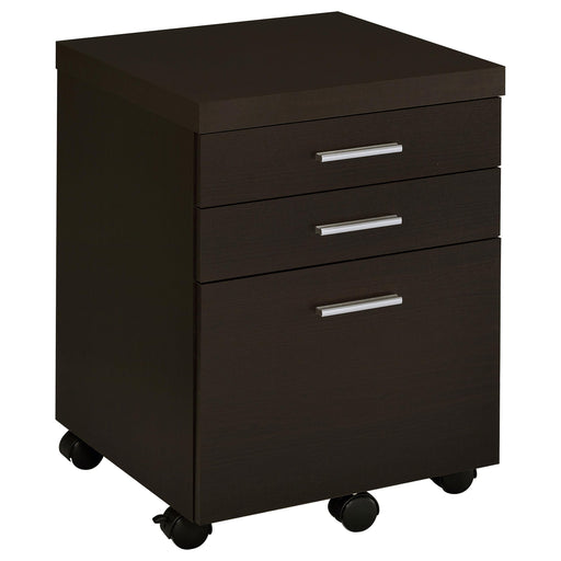 Skylar 3-drawer Mobile File Cabinet Cappuccino image