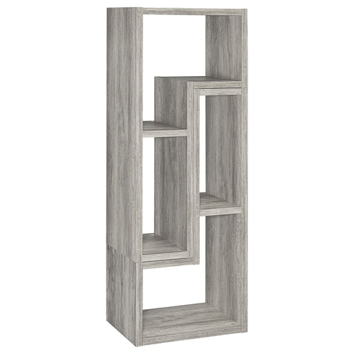 Velma Convertable Bookcase and TV Console Grey Driftwood image