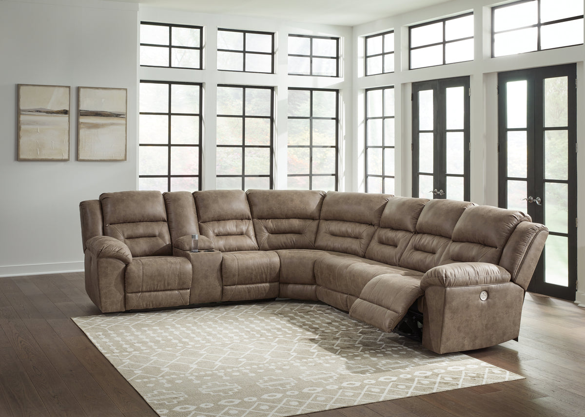 Homestyle Furniture - Ashley Furniture - Ravenel 4-Piece Power Reclining Sectional - 4-Piece Power Reclining Sectional - 83106S3