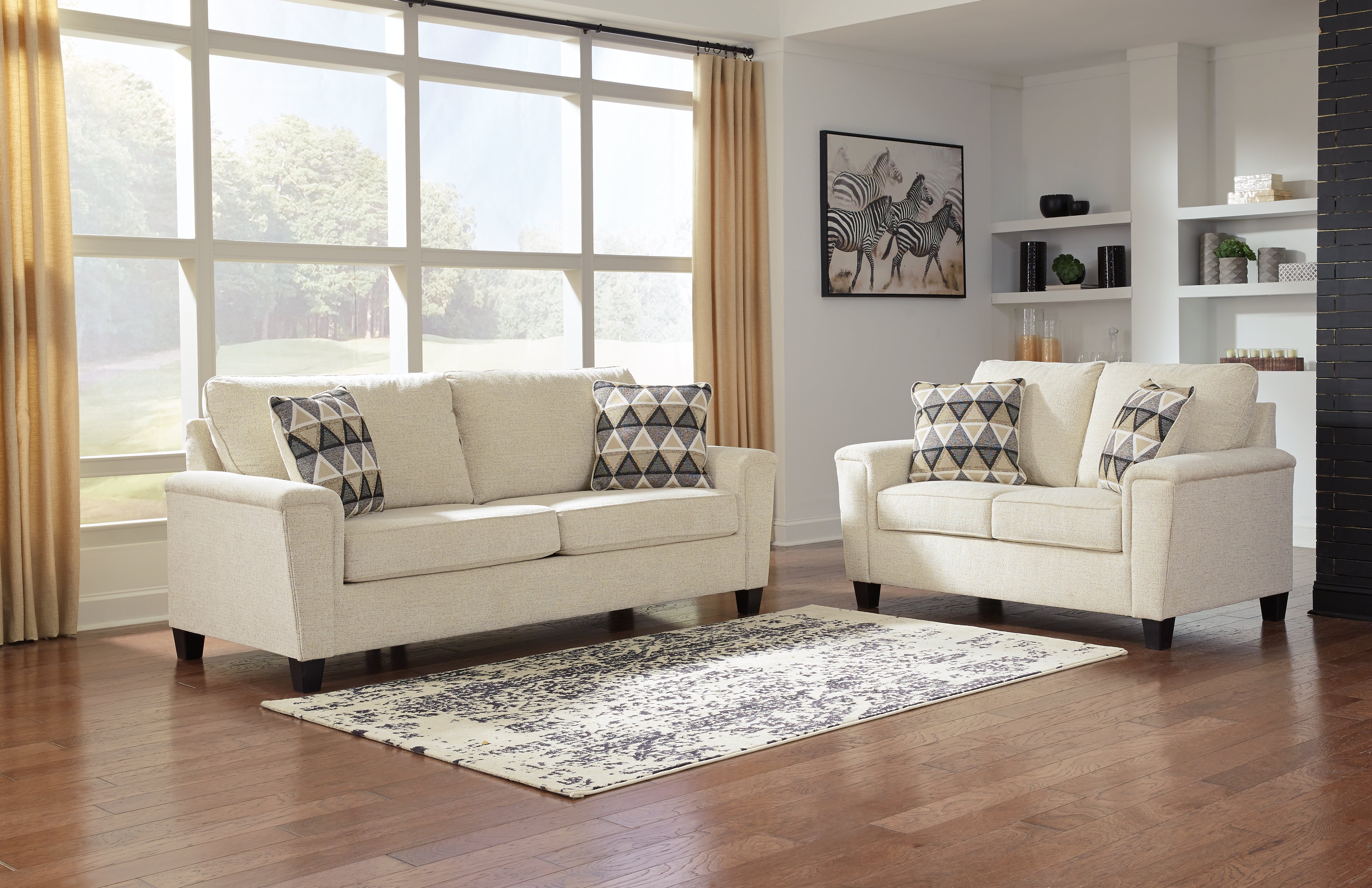 Homestyle Furniture - Ashley Furniture - Abinger Sofa and Loveseat - Sofa and Loveseat / Natural - 83904U1