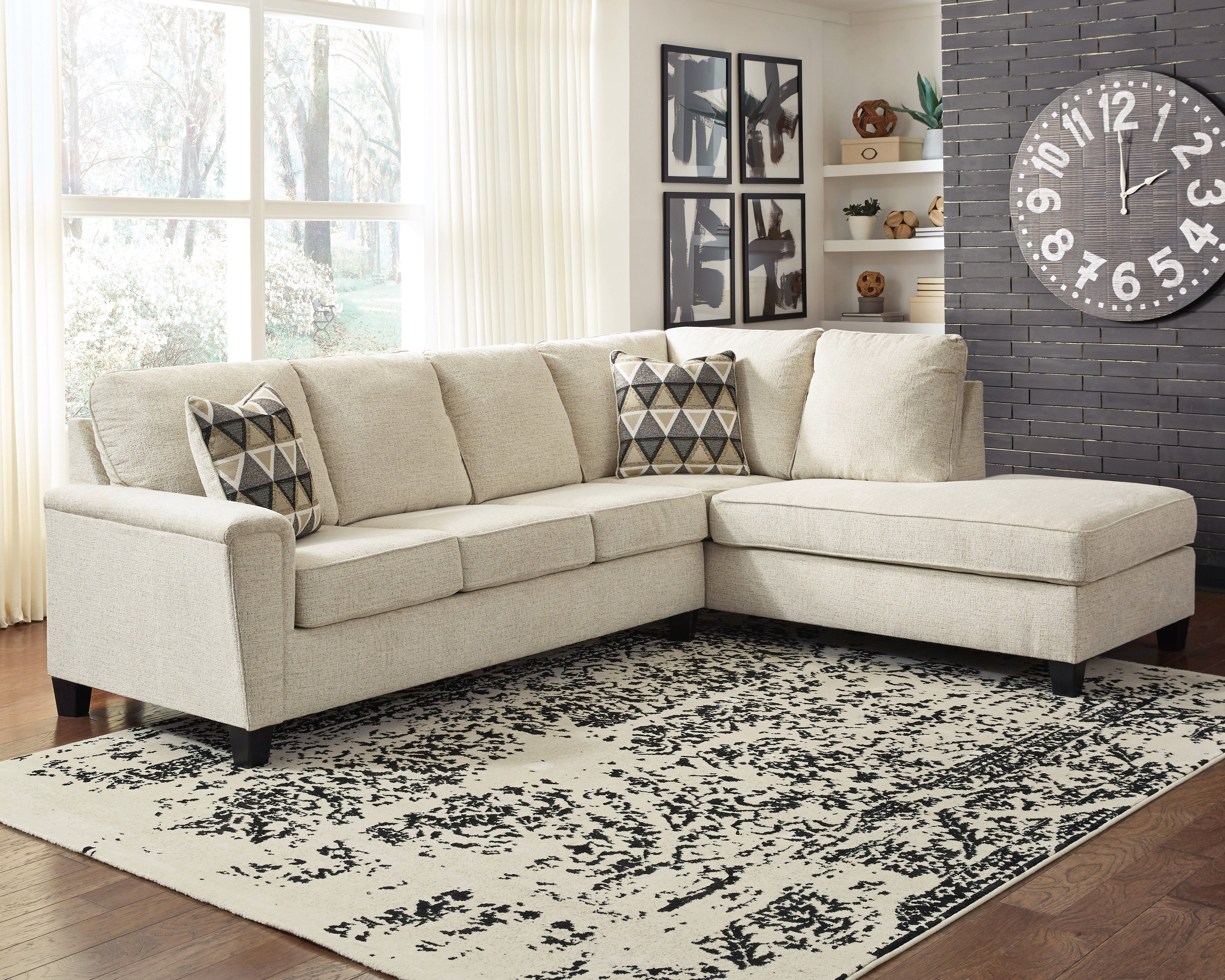 Homestyle Furniture - Ashley Furniture - Abinger 2-Piece Sectional with Chaise - LAF 2-Piece Sectional with Chaise / Natural - 83904S2